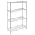 Whitmor 6060-322 Supreme 4-Tier Shelving Unit, Chrome
