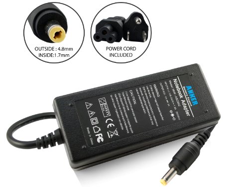 Best Price Anker™ New Laptop AC Adapter + Power Supply Cord for ASUS Eee PC 900 900A 900HA 900SD 901 904 904HA, R2 R2H R2HV, 1000 1000H 1000HA 1002HA 1000XP, T101MT T91 T91MT, SV1 S101 series Fits R33030 EXA0801XA ADP-36EH [12V 3A 36W 4.8*1.7mm]