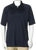 Greg Norman Men's Performance Polo with Shark logo, Navy (Size - XL)