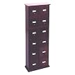 Library CD Storage Cabinets - 12-Drawer (Cherry)