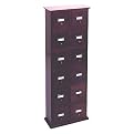 Library CD Storage Cabinets - 12-Drawer (Cherry)