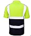 Forever 2 Tone Hi Viz Collar Safety Work High Visibility Work Wear Polo T-Shirt