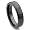 Black Tungsten 6mm Beveled Edge Wedding Band Ring Sz 11.5 SN#423