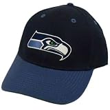 NFL SEATTLE SEAHAWKS NAVY BLUE COTTON VELCRO HAT CAP