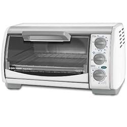 Black & Decker TRO490W Toast-R-Oven Classic 4-Slice Countertop Oven, White