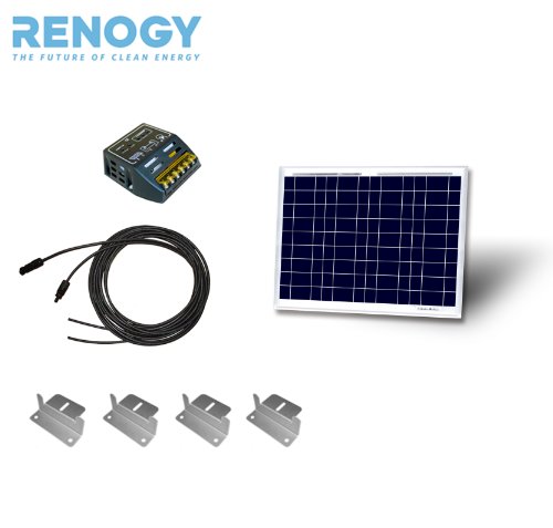Complete Solar Panel Kit 50W Poly: Solar Panel UL Listed Charge Controller 12V off grid Solar Kit Portable On Sale