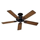 Hunter Fans 20517 52' Savoy Traditional Energy Star Indoor Matte Black Ceiling Fan