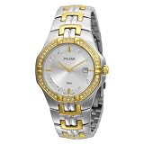 Pulsar Men's PXDA86 Crystal Accented Dress Two-Tone Stainless Steel Watch