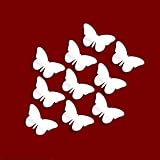 Decorative embellishments- BUTTERFLY Shatterproof Acrylic Mirror Wall Decorations- Pack of 10 (2.5cmx 1.5cm Each)
