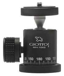 Giotto MH-1003 Small Ball Head with Independent Panning Lock - Supports 8.8 lbs.