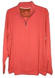 Tommy Bahama Pima Cove Half Zip Pullover (Color: Bisque, Size XL)