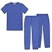 Sivvan Unisex Scrubs - Classic V-Neck Top & Drawstring Pants Scrub Set - S8400 - Ceil Blue - M