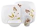 Corelle Square Vitrelle 16-Piece Dinnerware Set, Service for 4, Autumn Berries