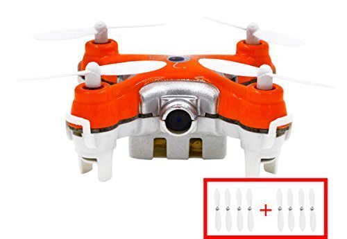 Bangcool Cheerson CX-10C Mini Drone Quadcopter with Camera 3 speed mode LED Light 2.4G 4CH 6 Axis(Orange)