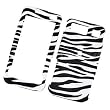 Samsung Omnia I910 (Verizon) Rubberized Snap-on Protector Hard Case Image Cover "Zebra Pattern" Deisgn