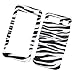 Samsung Omnia I910 (Verizon) Rubberized Snap-on Protector Hard Case Image Cover "Zebra Pattern" Deisgn