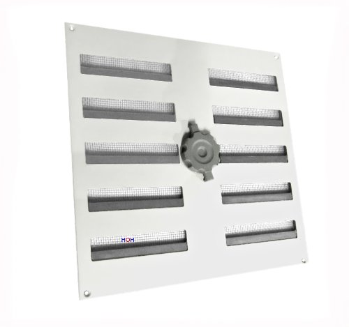  Lüftungsgitter LG 3030 SW Schiebegitter Alu Weiss 300 x 300 mm Abluftgitter Neu