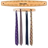 Men's Medium Mounted Traditional Wooden Tie Rack by Ties Men's Medium Mounted Traditional Wooden Tie Rack by Ties