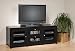 Santino A/V Black Console with Sliding Drawers - Prepac BAS-6310