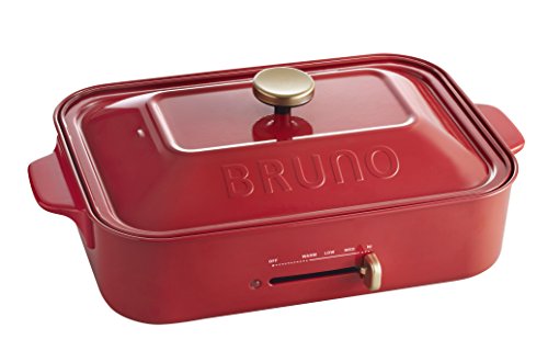 BRUNO コンパクトホットプレート レッド BOE021RD