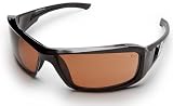 Edge Eyewear XB115 Brazeau Safety Glasses Black Frames Copper Lens