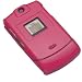 Motorola V3 RAZR Solid Hot Pink Crystal Case - Includes TWO Bonus Personal Charm Straps!