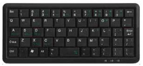 オウルテック マイクロミニキーボード 56キー英語 ブラック OWL-KB56UM