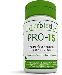 PRO-15: #1 Recommended Best Probiotic Supplement: 60 Once Daily Time Release Pearls - 15x More Effective than Capsules with Patented Delivery Technology - Easy to Swallow - Great Probiotics Supplement for Women, Men & Children - Improve Your Digestive System and Intestinal Health