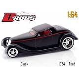 Jada Dub City D-Rods Black 1934 Ford Hot Rod 1:64 Scale Die Cast Car by D-Rods