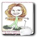 Londons Times Funny Panel Hollywood Cartoons - Britney Spears - Mouse Pads