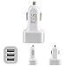 Bluebill Basic Universal 3 Port USB Car Charger Power Adapter 1A 2.1A 1A USB Port For Iphone Samsung LG HTC Sony Ipad Xiaomi USB Car Charger/White RS.199.00