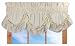 Stephanie Country Ruffle Queen Anne Valance Curtain - 3 Inch Rod Pocket, Natural