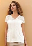 Jessica London Plus Size Tunic with Lace Top
