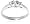 14k White Gold 3-Stone Diamond Ring (1/4 cttw, H Color, SI2 Clarity), Size 5