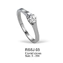 The Stainless Steel Jewellery Shop - Stainless Steel Solitare Engagement Ring - Includes FREE Velvet Jewellery Gift Pouch
