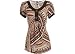 Apparel : Misses Bay Studio Career Graphic Print Tie Back Top