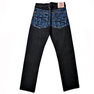 RMC Martin Ksohoh Full back Blue Tsunami Wave denim jeans REDM1910