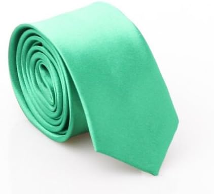 1pc Retail Cheap British Casual Style Tie for Men Plain Narrow Arrow Necktie Skinny Solid Color Neckwear WHS28 (Blue-9)