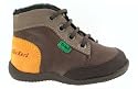 Kickers Lauflernschuh Bigstar Kinder, braun/gelb