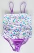 Toddler Girls 1PC Skirted Swimsuit - PurpleTurqLimeFlowers Sizes 2T-4T