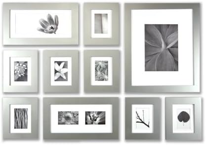 SILVER 2" Perfect Picturewall - Item P1023 The Original Gallery in a Box - PATENTED FREE S&H, Wood Frames, Mats, Pre-View Templates