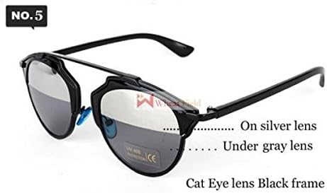 So Real sunglasses metal frame reflective mirror glasses for men and women couple Women Men Brand Designer