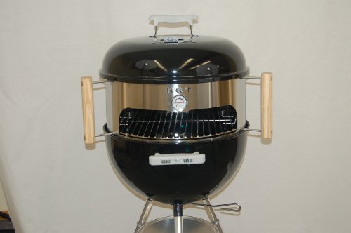 KettlePizza Deluxe 22 - Pizza Oven Kit for 22.5 Inch Kettle Grills, Includes Imported Pizza Stone & Peel  Picture