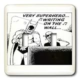 Londons Times Funny Music Cartoons - Batman And Stevie Wonder Duet, Very Superhero - Light Switch Covers - double toggle switch