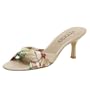 Moda Spana Women's Ocean Sandal,Natural Taupe Silk,10 M