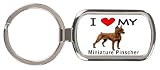 I Love My Miniature Pinscher Key Chain