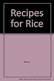 Recipes for rice