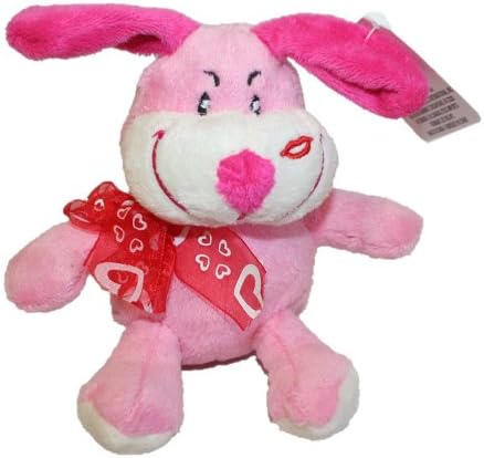 Plush Kiss Animals, 7" (Pink Dog)