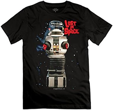 Lost In Space Robot Black T-Shirt, Will Robinson's Best Friend