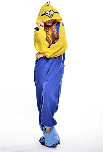 Sweety bridal Unisex Costume Animal Cosplay Onesie Adult Pajamas Anime Cartoon Sleepwear Minions Medium